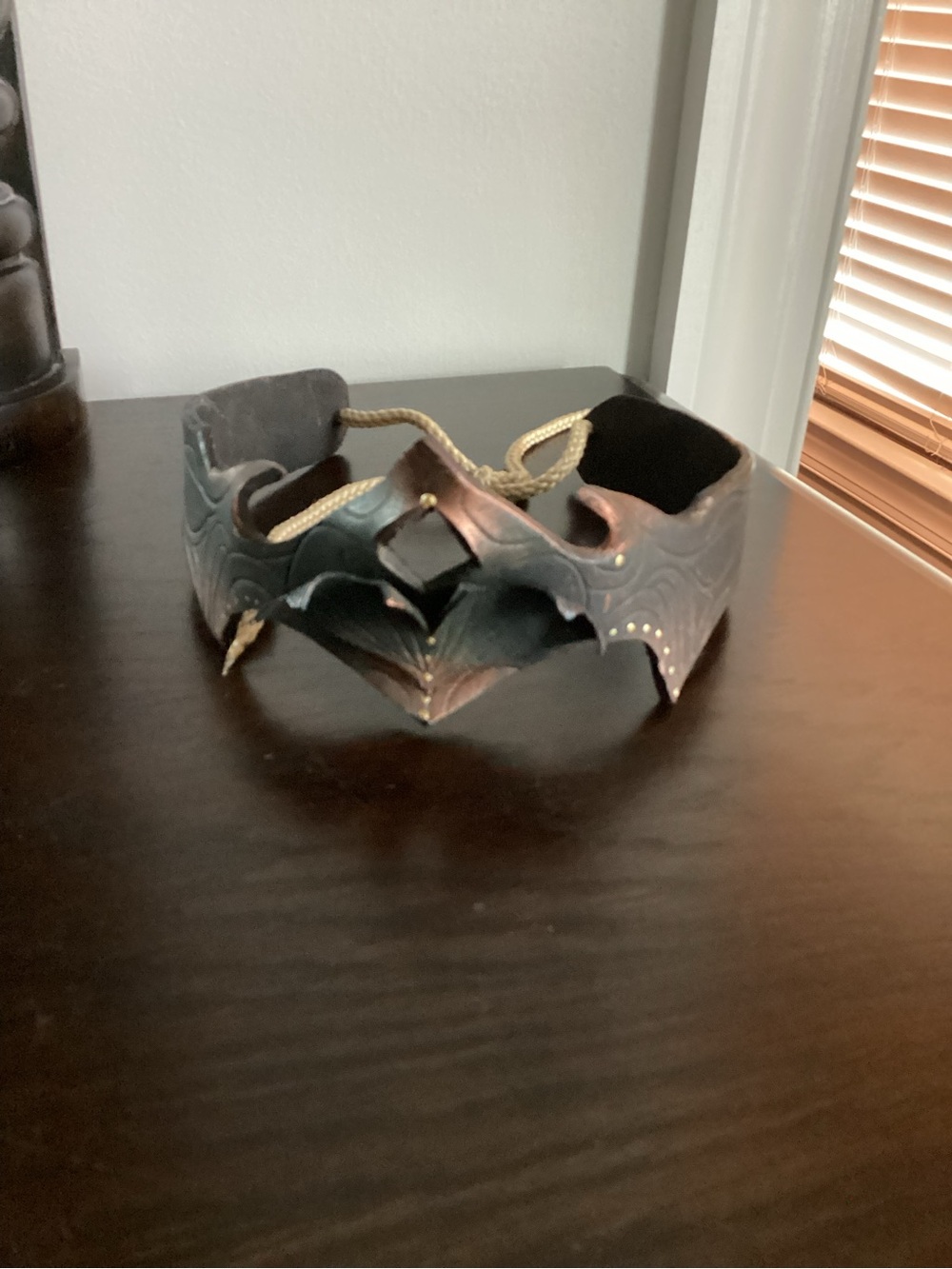 Thick Leather Fantasy Renaissance Festival She-rah Headband in Bronze